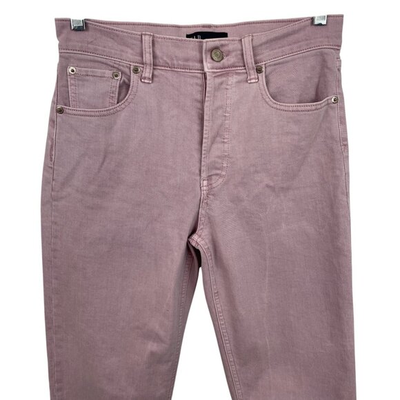 Gap Cheeky Straight High Rise Dusty Rose Denim Jeans Women Size 4/27R Button Fly - Picture 3 of 9